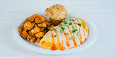 Wild Eggs Buffalo Chicken Omelet