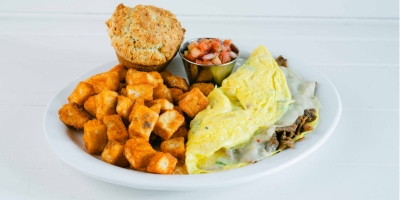 Wild Eggs Southwest Steak Cheese Omelet