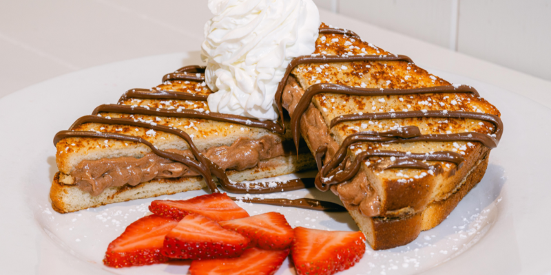 Chocolate Hazelnut Stuffed French Toast