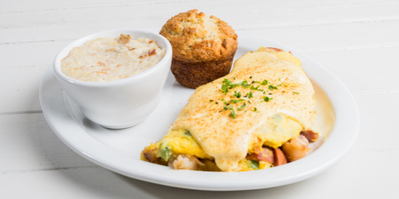 Creole Shrimp Omelet