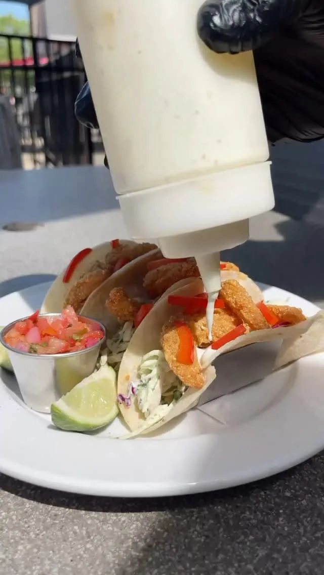 Verde Crema drizzle hits different 🌶️ Kick off June with our Shrimply Irresistible Tacos & Southwest Firecracker Relleno. Available on the “Brunch In Bloom” menu thru June 10!

⏰ Join the waitlist now & save your spot for Sunday brunch at Wild Eggs!