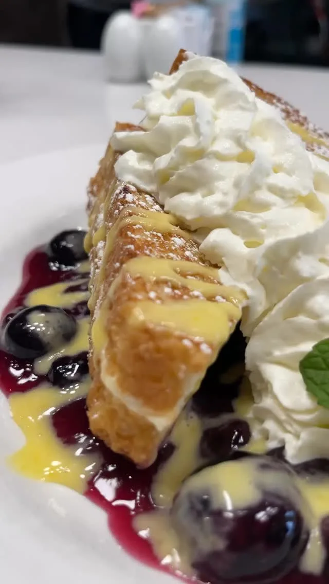 Blueberry Lemon Stuffed French Toast 🫐🍋 Try them today! Available at all Wild Eggs thru August 26th. 

Join the waitlist now for your weekend brunch ⏱️