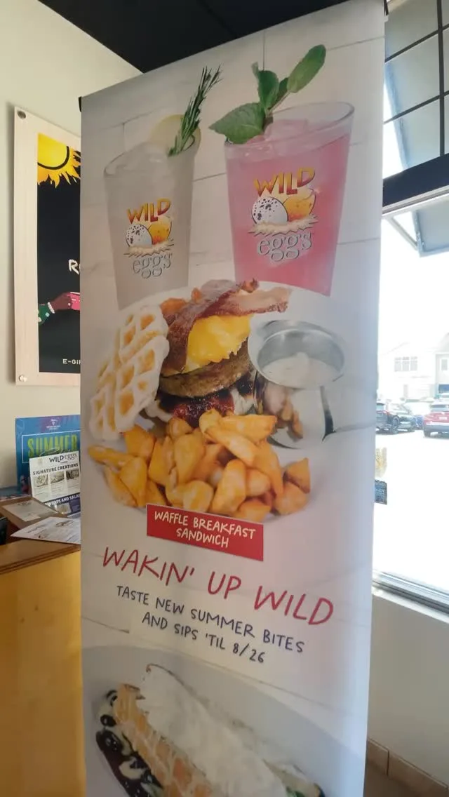 Wild flavors, one last weekend! 🫐 Indulge in Blueberry Lemon Stuffed French Toast, Candied Bacon Egg Burger & other favorites from our Wakin’ Up Wild menu. Join us in-store or order online while you still can!