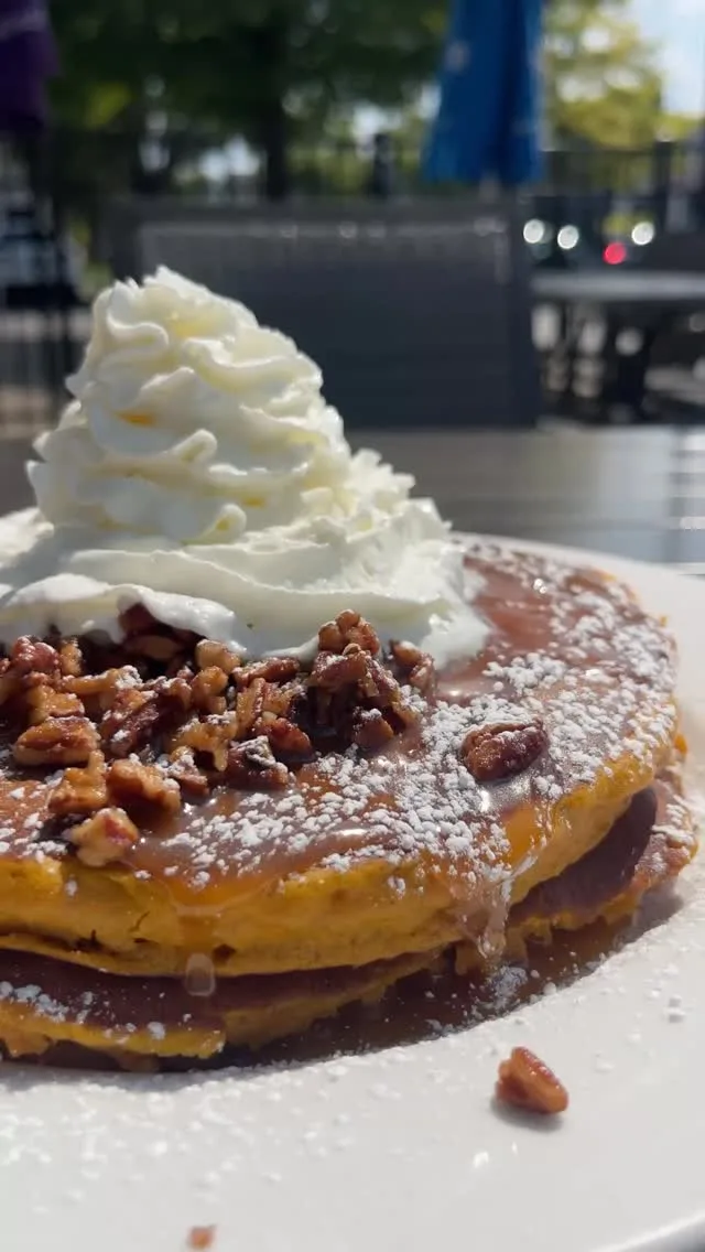 October is here, and the spookiness begins 👻 Celebrate the season with our Pumpkin Pie Pancakes. Enjoy thick, fluffy stacks of fall flavor. Limited time only at Wild Eggs! Order online or reserve your table today at wildeggs.com