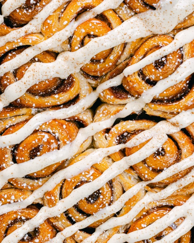 Gooey, sweet and made to share. Our Catering platter of Cinnamon Rolls are baked soft and tender, topped with vanilla bean cream cheese icing, powdered sugar and cinnamon.

Perfect for meetings, luncheons, office parties, showers, and large gatherings. Order at least 24 hours in advance for easy pick-up. Order online now at wildeggs.com/catering.