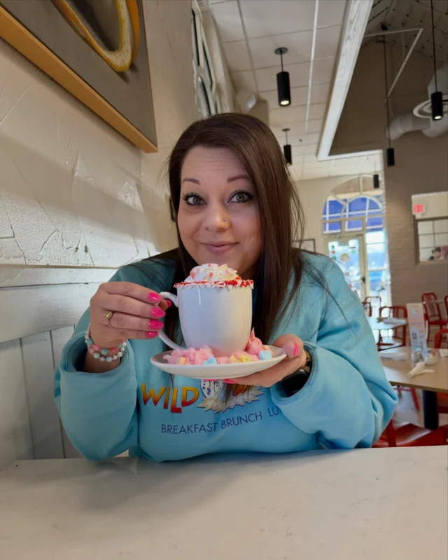 Love is brewing at @wildeggs_jtown 💕
Today’s Valentine’s Day Coffee of the Day at J-Town: 

Lover’s Brew ☕️ Vanilla coffee topped with whipped cream, strawberry drizzle, a pink sprinkle rim, strawberry cotton candy, and sweet conversation hearts.

📍 9010 Taylorsville Rd
Open 7am–3pm

Not in J-Town? Visit your local Wild Eggs for their Valentine’s specials today.

And don’t forget our $5 Sips available at all locations:
💗 $5 Squeeze the Love Mimosa
💗 $5 Pomegranate Kiss Mimosa
💗 $5 Elegant Pink Margarita

Sip the love while it lasts.