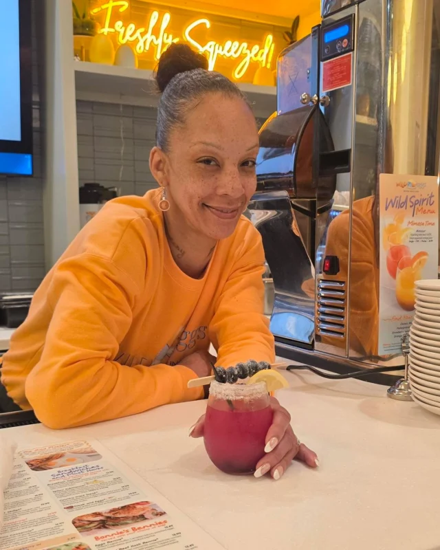 Say hello to our Mimosa of the Day in Evansville, IN - the “Blueberry Splash Mimosa” 🫐 

Stop by your local Wild Eggs to explore our Mimosas of the Day and specialty coffee creations. Find a Wild Eggs near you at www.wildeggs.com