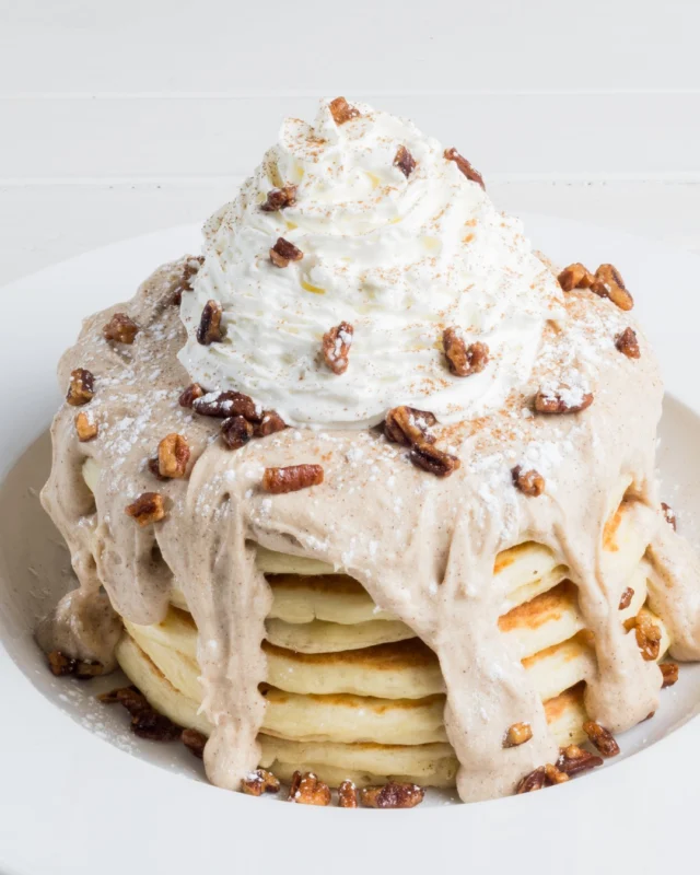 New seasonal items are here at Wild Eggs! 🥞✨

Try our Cinnamon Roll Pancakes, inspired by our famous gooey cinnamon roll and topped with vanilla cinnamon cream cheese icing, whipped cream, candied pecans, powdered sugar, and cinnamon.�

Plus bold flavors like Shrimp Étouffée & Grits, the Creole Shrimp Omelet, and three rich new latte flavors.

Available now for a limited time at Wild Eggs:
• Shrimp Étouffée & Grits
• Creole Shrimp Omelet
• Dark Chocolate Orange Latte
• Dark Chocolate Raspberry Latte
• Brown Butter Toffee Latte
• Cinnamon Roll Pancakes

*Spiked lattes available at participating locations.�
View this menu at https://www.wildeggs.com/limited-time-menu/